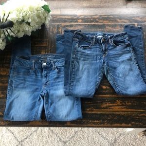 Pair of American Eagle Size 6 long jeggings